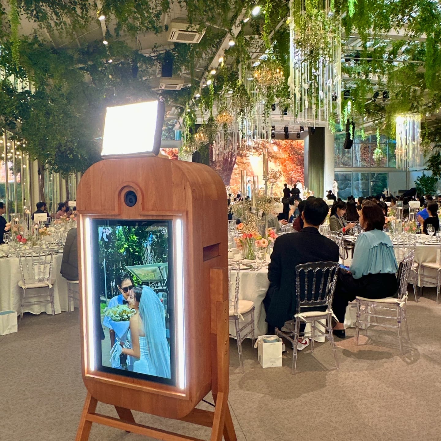 예식 시작 60분 전 설치 완료