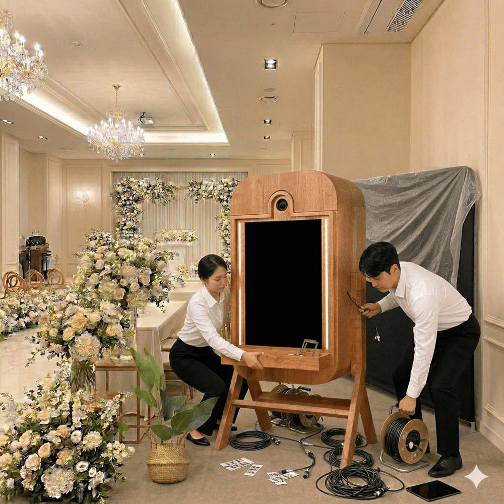 예식 종료 후 기기 철수